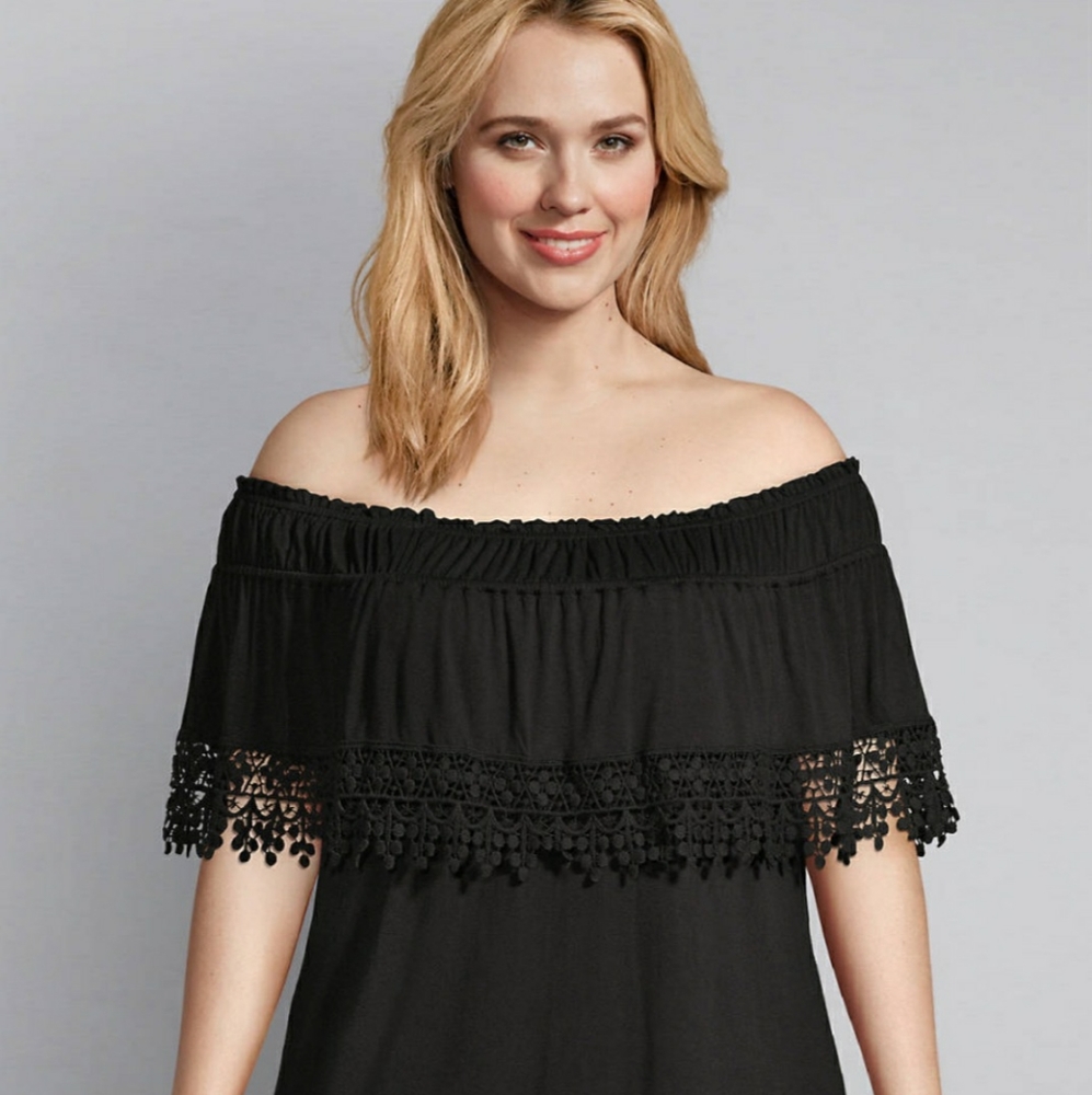 🥳HOST PICK🥳Lane Bryant Off The Shoulder Top